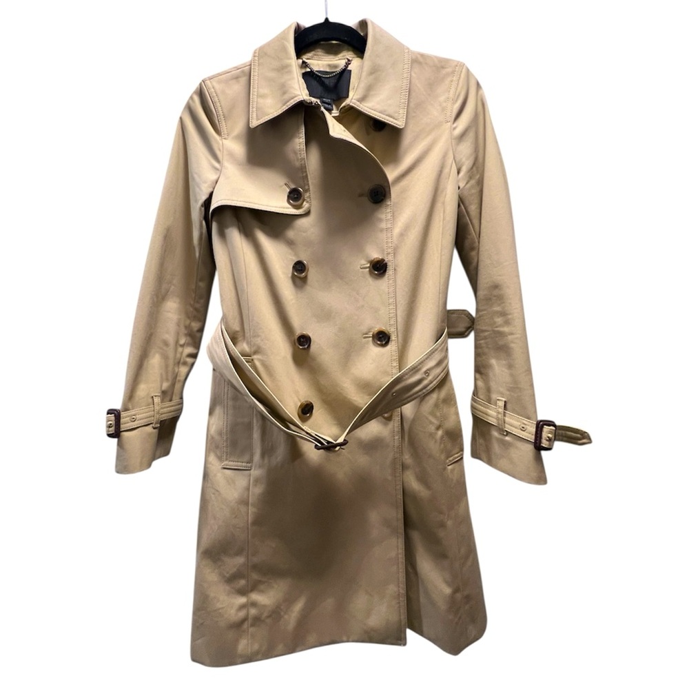 J. Crew Collection 2P Tan Trench Coat